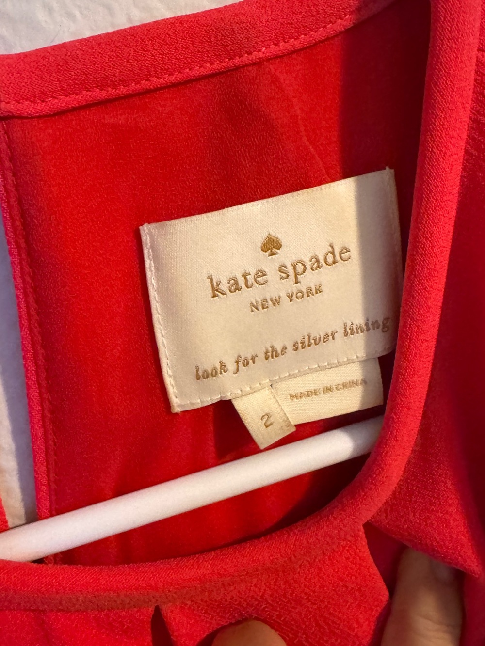 Kate Spade New York Red Cap Sleeve Dress US 2, Retail $150+ - Picture 3 of 5